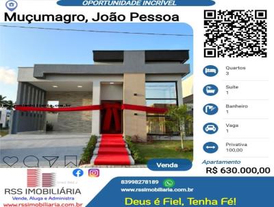 Casa para Venda, em Joo Pessoa, bairro Muumagro, 3 dormitrios, 1 banheiro, 1 sute, 1 vaga