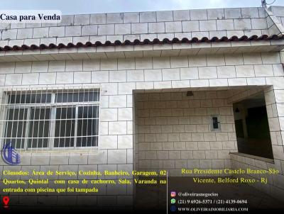 Casa para Venda, em Belford Roxo, bairro So Vicente, 2 dormitrios, 1 banheiro, 1 vaga