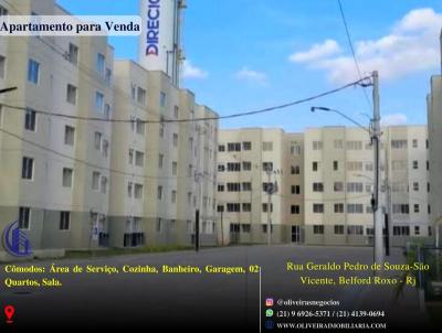 Apartamento para Venda, em Belford Roxo, bairro São Vicente, 2 dormitórios, 1 banheiro, 1 vaga