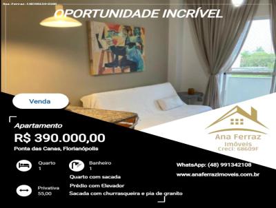 Apartamento para Venda, em Florianpolis, bairro Ponta das Canas, 1 dormitrio, 1 banheiro