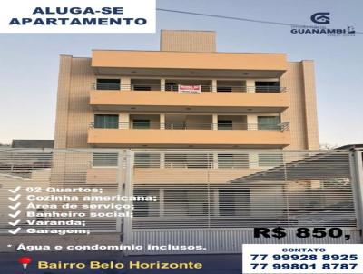 Apartamento para Locao, em Guanambi, bairro Belo Horizonte, 2 dormitrios, 1 banheiro, 1 vaga