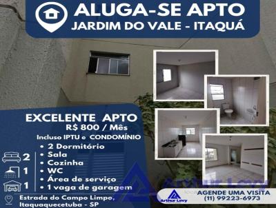 Apartamento para Locao, em Itaquaquecetuba, bairro Jardim do Vale, 2 dormitrios, 1 banheiro, 1 vaga