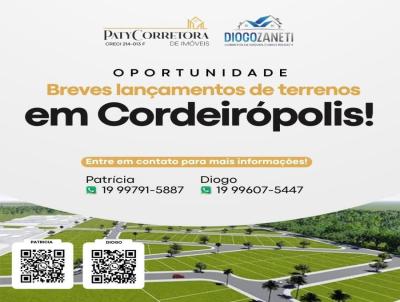 Terreno para Venda, em Cordeirpolis, bairro Jardim Residencial Paraty