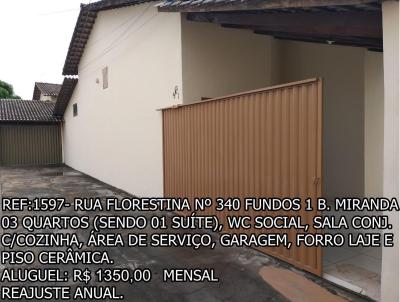 Casa para Locação, em Araguari, bairro MIRANDA, 3 dormitórios