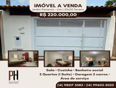 Casa para Venda, em Lins, bairro Jardim Paineiras, 2 dormitrios, 2 banheiros, 1 sute, 2 vagas