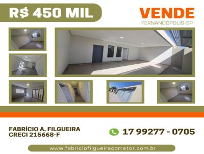 Casa para Venda, em Fernandpolis, bairro Getlio Vargas, 3 dormitrios, 2 banheiros, 1 sute, 3 vagas