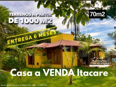 Casa para Venda, em Itacar, bairro 5 minutos do cento de itacar, 2 dormitrios, 1 banheiro, 1 sute