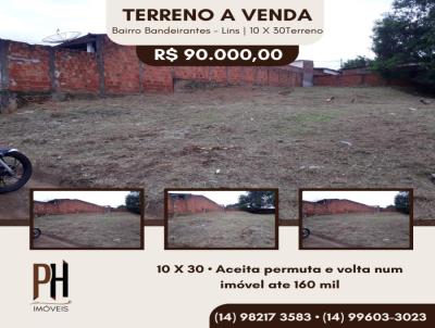 Terreno para Venda, em Lins, bairro Jardim Bandeirantes