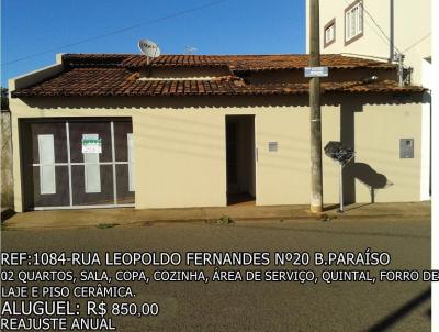 Casa para Locação, em Araguari, bairro PARAÍSO