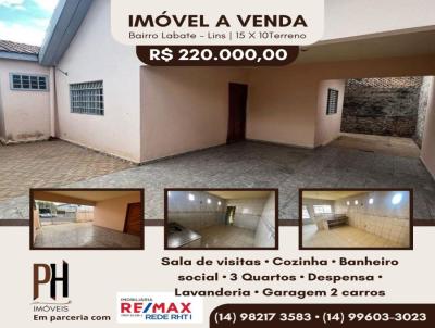 Casa para Venda, em Lins, bairro Labate, 3 dormitrios, 2 vagas