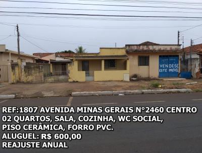 Casa para Locação, em Araguari, bairro CENTRO, 2 dormitórios