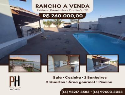 Rancho para Venda, em Promisso, bairro Estncia Barreirinho, 2 dormitrios, 2 banheiros