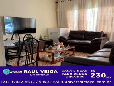 Casa para Venda, em So Gonalo, bairro Raul Veiga, 2 dormitrios, 1 banheiro, 3 vagas
