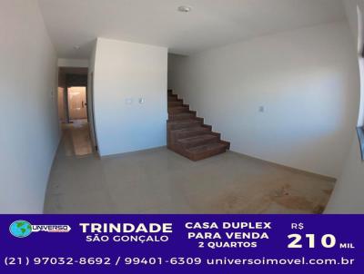 Casa Duplex para Venda, em So Gonalo, bairro Trindade, 2 dormitrios, 1 banheiro, 1 vaga