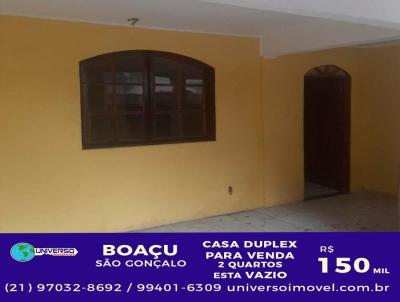 Casa Duplex para Venda, em So Gonalo, bairro Boau, 2 dormitrios, 2 banheiros