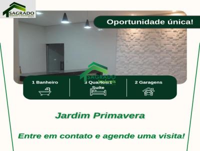 Casa 3 dormitrios para Venda, em Sete Lagoas, bairro JARDIM PRIMAVERA, 3 dormitrios, 1 banheiro, 1 sute, 2 vagas
