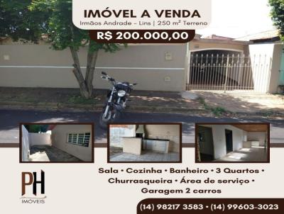 Casa para Venda, em Lins, bairro Vila Irmos Andrade, 3 dormitrios, 2 vagas