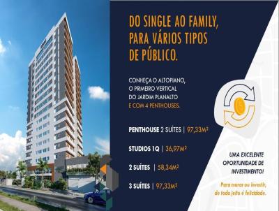 Apartamento para Venda, em Goinia, bairro Jardim Planalto, 1 dormitrio, 1 banheiro, 1 vaga