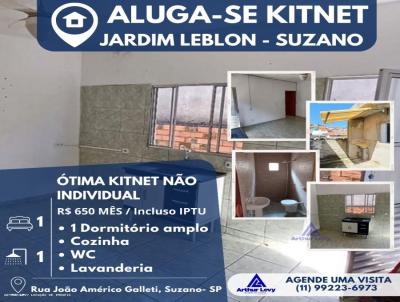 Kitnet para Locao, em Suzano, bairro Jardim Leblon, 1 dormitrio, 1 banheiro