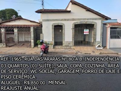 Casa para Locação, em Araguari, bairro INDEPENDÊNCIA