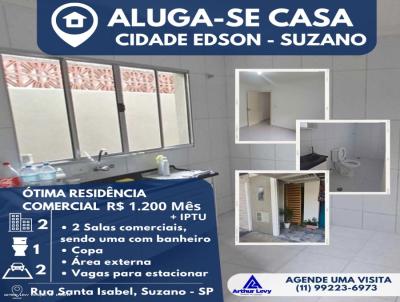 Casa Comercial para Locao, em Suzano, bairro Cidade Edson, 1 banheiro, 2 vagas