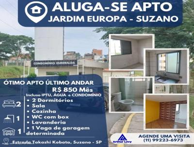 Apartamento para Locao, em Suzano, bairro Jardim Europa, 2 dormitrios, 1 banheiro, 1 vaga