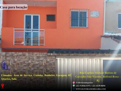 Casa para Venda, em Belford Roxo, bairro São Vicente, 2 dormitórios, 1 banheiro, 1 vaga