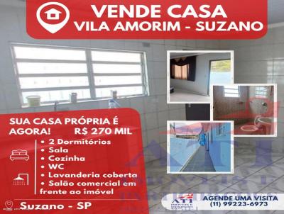 Casa para Venda, em Suzano, bairro Vila Amorim, 2 dormitrios, 1 banheiro