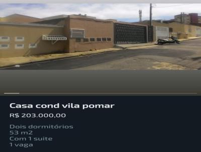 Casa em Condomínio para Venda, em Mogi das Cruzes, bairro Vila Pomar, 2 dormitórios, 2 banheiros, 1 suíte, 1 vaga