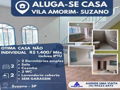 Casa para Locao, em Suzano, bairro Vila Amorim, 2 dormitrios, 2 banheiros