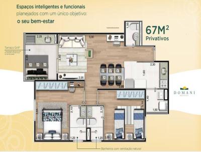 Apartamento para Venda, em So Bernardo do Campo, bairro Nova Pertpolis, 2 dormitrios, 1 banheiro, 2 sutes, 1 vaga