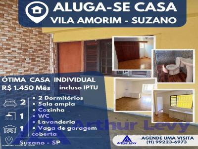 Casa para Locao, em Suzano, bairro Vila Amorim, 2 dormitrios, 1 banheiro, 1 vaga