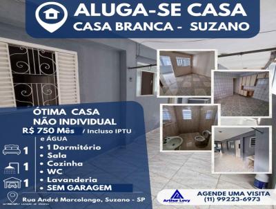 Casa para Locao, em Suzano, bairro Jardim Casa Branca, 1 dormitrio, 1 banheiro