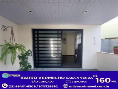 Casa para Venda, em So Gonalo, bairro BARRO VERMELHO, 2 dormitrios, 1 banheiro, 1 vaga