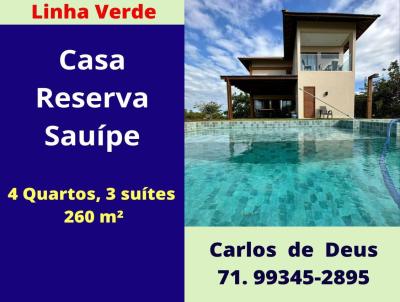 Casa em Condomnio para Venda, em Mata de So Joo, bairro Costa do Saupe, 4 dormitrios, 4 banheiros, 3 sutes, 4 vagas