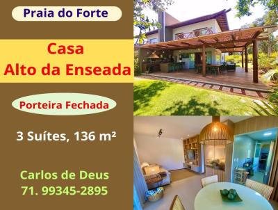 Casa em Condomnio para Venda, em Mata de So Joo, bairro Praia do Forte, 3 dormitrios, 4 banheiros, 3 sutes, 2 vagas