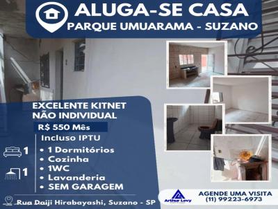 Casa para Locao, em Suzano, bairro Parque Umuarama, 1 dormitrio, 1 banheiro