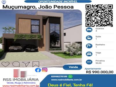 Casa para Venda, em Joo Pessoa, bairro Muumagro, 4 dormitrios, 1 banheiro, 1 sute, 1 vaga