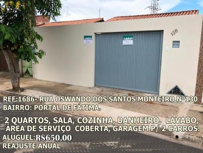 Casa para Locação, em Araguari, bairro PORTAL DE FATIMA