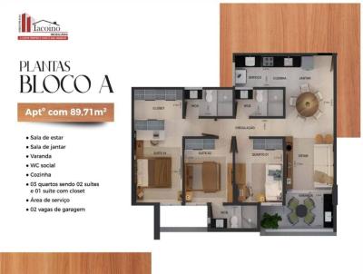 Apartamento para Venda, em Campina Grande, bairro Sandra Cavalcante, 3 dormitrios, 3 banheiros, 2 sutes, 2 vagas