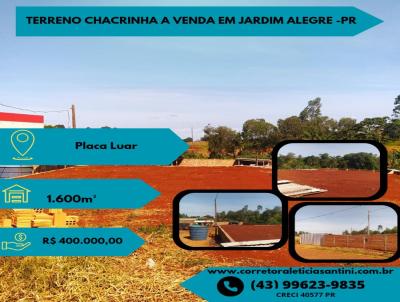 Chcara para Venda, em Jardim Alegre, bairro Placa Luar