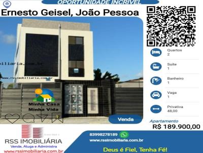 Apartamento para Venda, em Joo Pessoa, bairro Ernesto Geisel, 2 dormitrios, 1 banheiro, 1 sute, 1 vaga