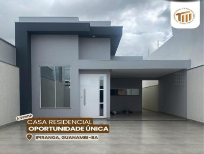 Casa para Venda, em Guanambi, bairro IPIRANGA, 3 dormitrios, 2 banheiros, 1 sute, 2 vagas