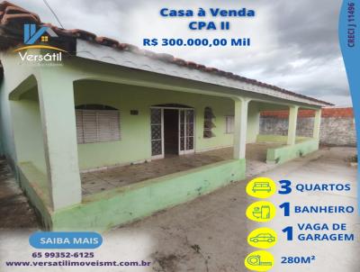 Casa para Venda, em Cuiab, bairro CPA 2, 2 dormitrios, 1 banheiro