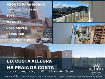 Apartamento para Venda, em Vila Velha, bairro Praia da Costa, 3 dormitrios, 1 banheiro, 1 sute, 1 vaga