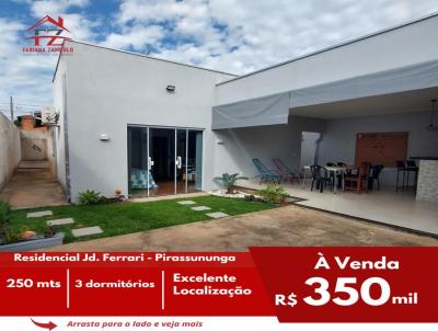 Casa para Venda, em Pirassununga, bairro Jardim Ferrari, 3 dormitrios, 1 banheiro, 1 sute, 2 vagas