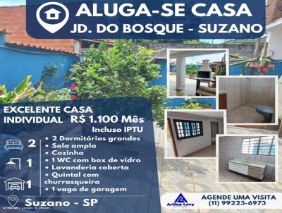 Casa para Locao, em Suzano, bairro Jardim do Bosque, 2 dormitrios, 1 banheiro, 1 vaga