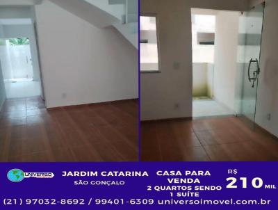 Casa para Venda, em So Gonalo, bairro Jardim Catarina, 2 dormitrios, 1 banheiro, 1 sute