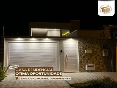 Casa para Venda, em Guanambi, bairro Sandoval Moraes, 3 dormitrios, 2 banheiros, 1 sute, 2 vagas