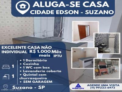 Casa para Locao, em Suzano, bairro Jardim Suzano, 1 dormitrio, 1 banheiro